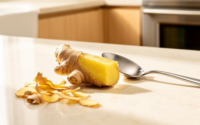 Peel Ginger with a Spoon (Zero Waste)