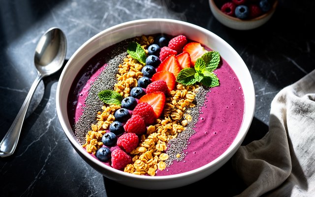 Berry Protein Smoothie Bowl