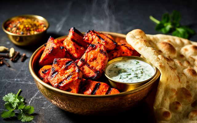 Chicken Tikka with Mint Raita