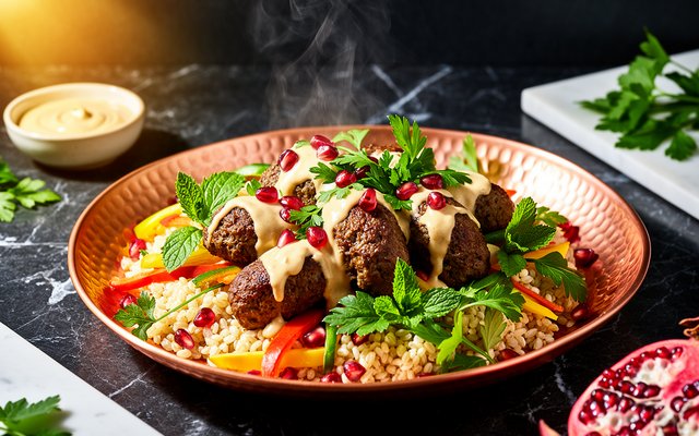Lamb Kofta Bowl with Tahini Sauce