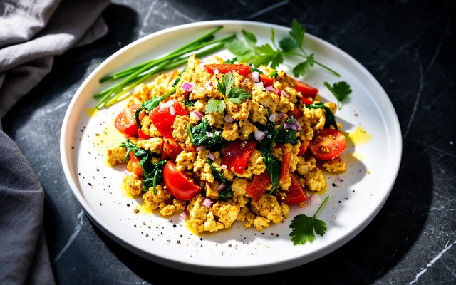 Tofu Veggie Scramble