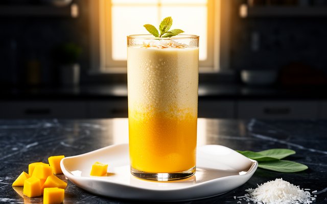 Tropical Mango Coconut Smoothie