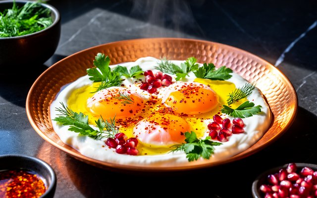 Turkish Eggs (Cilbir)